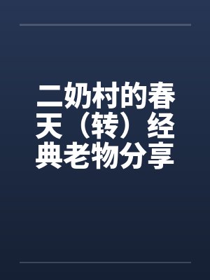 二奶村的春天（转）经典老物分享