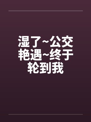 湿了~公交艳遇~终于轮到我