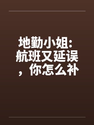 地勤小姐: 航班又延误，你怎么补偿我